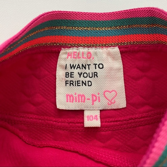 Mim-pi Toddler Girl Pink Skirt Size 104/4 Years - Picture 5 of 11